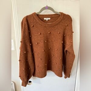 Madewell Copper Sweater with Textured Accents